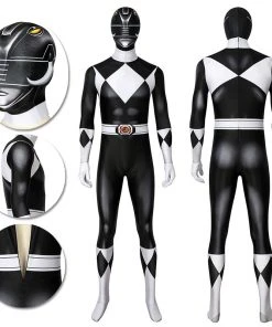 OneHeroSuits Sales Store 20 OneHeroSuits Black Power Rangers Suit Power Ranger Black Spandex Cosplay Costume