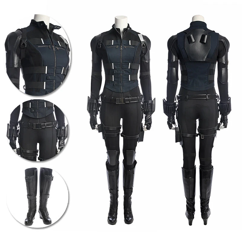 OneHeroSuits Black Widow Cosplay Costumes Classic Avengers Natasha Black Suits 3 OneHeroSuits Black Widow Cosplay Costumes Classic Avengers Natasha Black Suits