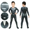 OneHeroSuits Christmas Gifts For Kids Superman Black Cosplay Suit With Cloak Kids Cosplay