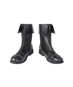 OneHeroSuits Cloud Strife Black Cosplay Boots FFVII Remake Cosplay Shoes