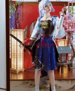 OneHeroSuits Costumes Ayaka Genshin Impact Cosplay Costume Full Set Of Cosplay Suit
