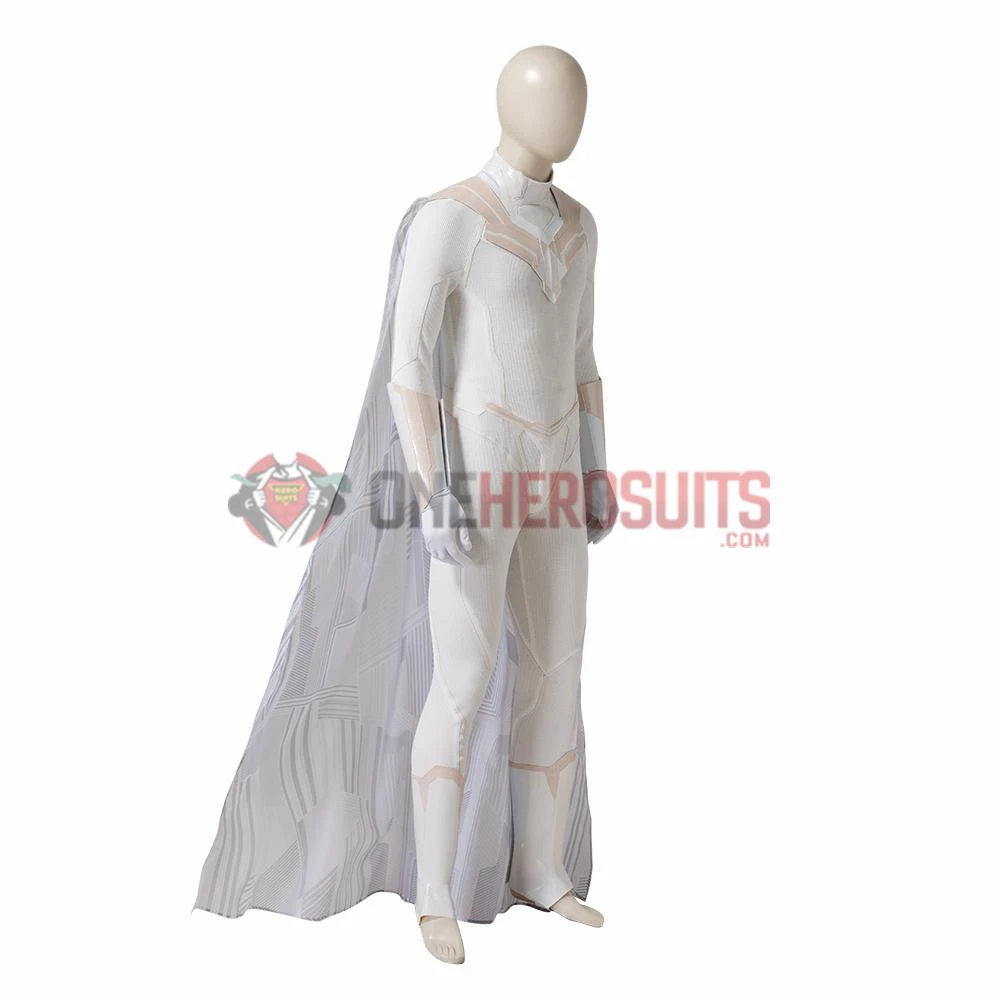 White Vision Cosplay Costumes WandaVision OneHeroSuits 5 White Vision Cosplay Costumes WandaVision OneHeroSuits