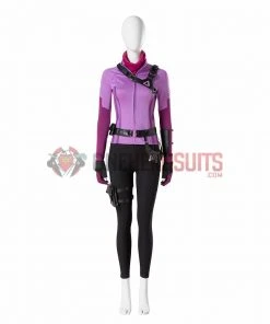Hawkeye Cosplay Costumes Kate Bishop Purple OneHeroSuits 34 Hawkeye Cosplay Costumes Kate Bishop Purple OneHeroSuits