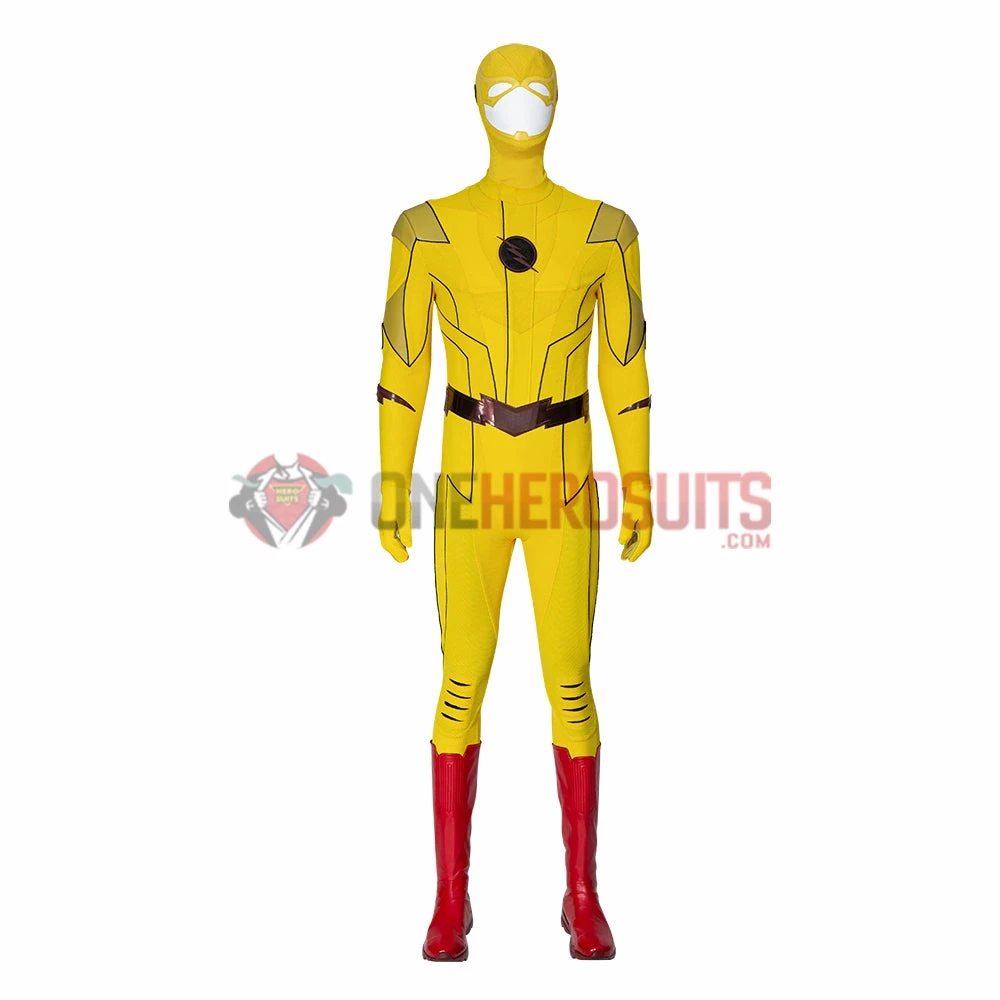 OneHeroSuits Reverse-Flash Cosplay Boots The Flash S8 Red Cosplay Shoes Costumes 4 OneHeroSuits Reverse-Flash Cosplay Boots The Flash S8 Red Cosplay Shoes Costumes