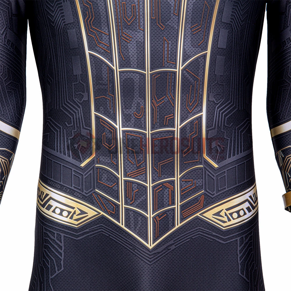 OneHeroSuits Spiderman 3 Cosplay Costumes Spiderman No Way Home Black Gold Suits 29 OneHeroSuits Spiderman 3 Cosplay Costumes Spiderman No Way Home Black Gold Suits
