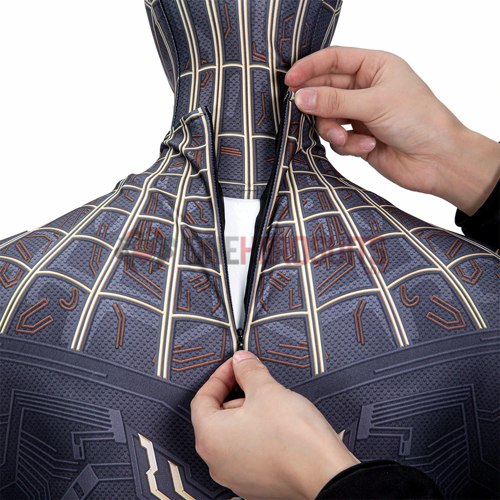 OneHeroSuits Spiderman 3 Cosplay Costumes Spiderman No Way Home Black Gold Suits 22 OneHeroSuits Spiderman 3 Cosplay Costumes Spiderman No Way Home Black Gold Suits