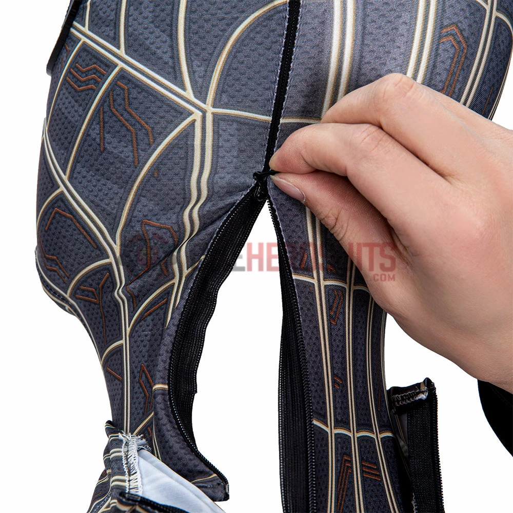 OneHeroSuits Spiderman 3 Cosplay Costumes Spiderman No Way Home Black Gold Suits 23 OneHeroSuits Spiderman 3 Cosplay Costumes Spiderman No Way Home Black Gold Suits