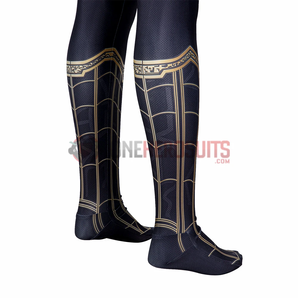 OneHeroSuits Spiderman 3 Cosplay Costumes Spiderman No Way Home Black Gold Suits 38 OneHeroSuits Spiderman 3 Cosplay Costumes Spiderman No Way Home Black Gold Suits