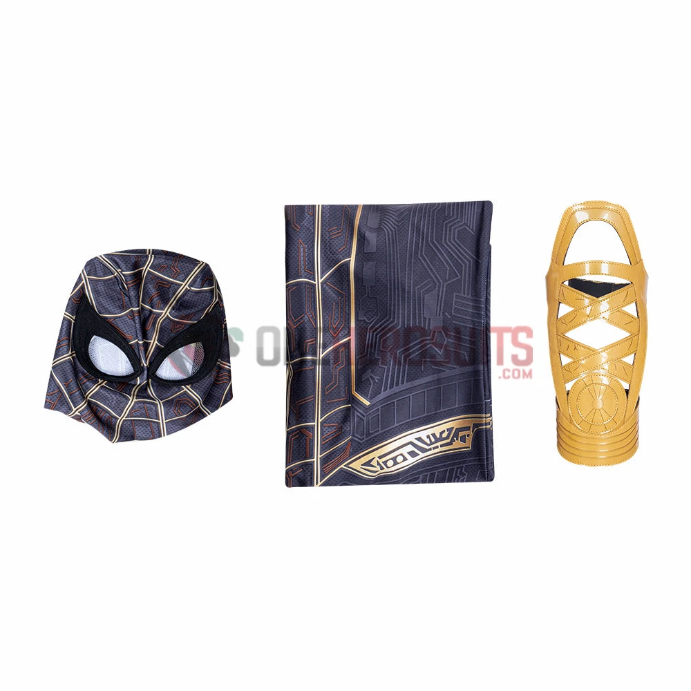 OneHeroSuits Spiderman 3 Cosplay Costumes Spiderman No Way Home Black Gold Suits 12 OneHeroSuits Spiderman 3 Cosplay Costumes Spiderman No Way Home Black Gold Suits
