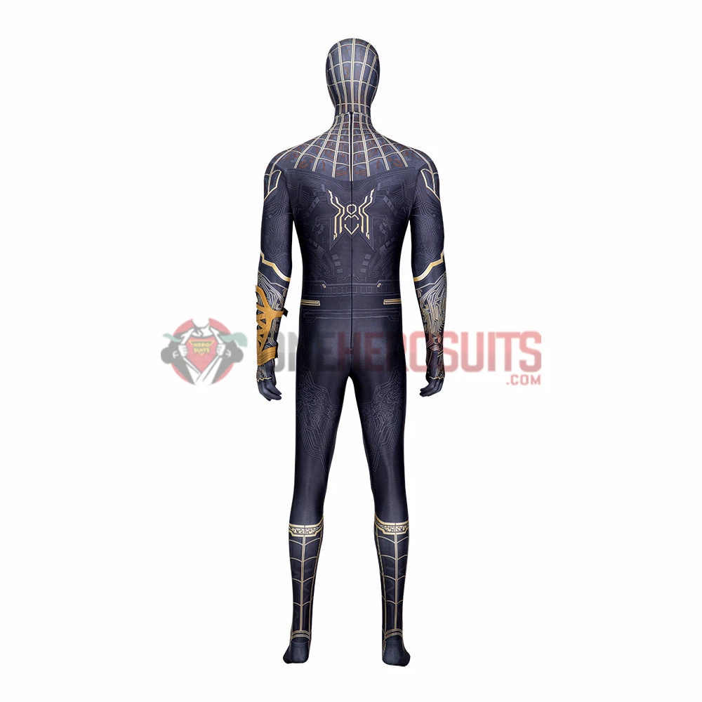OneHeroSuits Spiderman 3 Cosplay Costumes Spiderman No Way Home Black Gold Suits 7 OneHeroSuits Spiderman 3 Cosplay Costumes Spiderman No Way Home Black Gold Suits