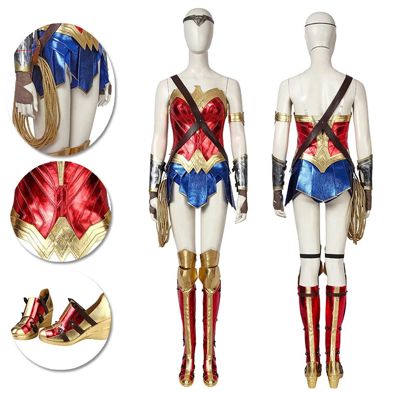 OneHeroSuits Diana Prince Cosplay Costumes Wonder Woman 1984 Red Cosplay Suit