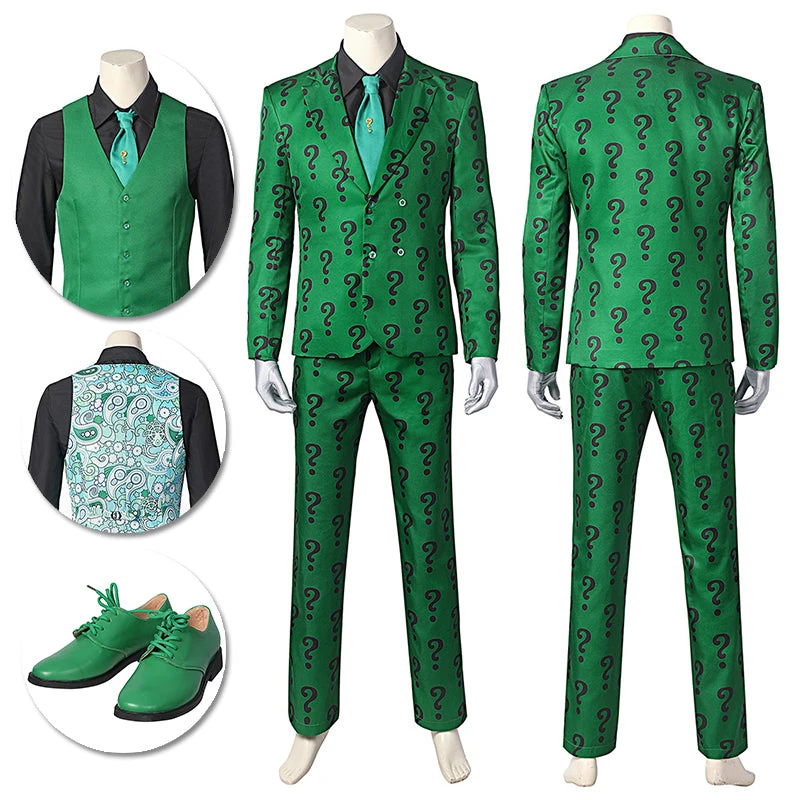 OneHeroSuits Edward Nygma Cospaly Costume 1960s Batman Riddler Suit Costumes 3 OneHeroSuits Edward Nygma Cospaly Costume 1960s Batman Riddler Suit Costumes