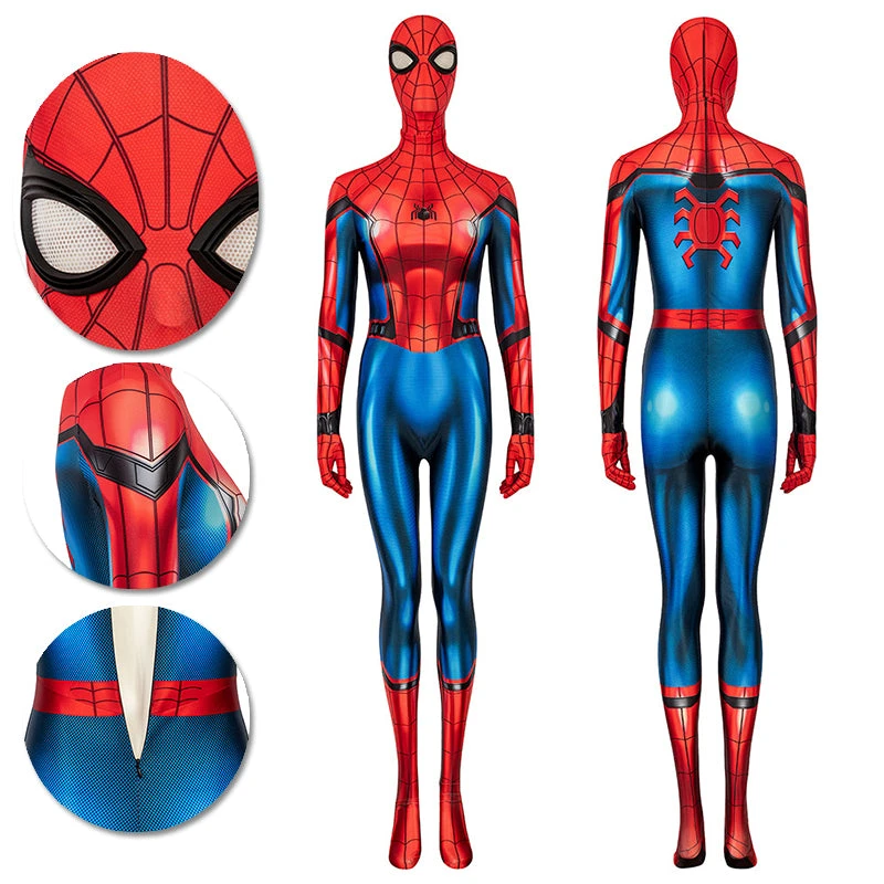 OneHeroSuits Far From Home Spider-Man Cosplay Suit Spider-man Ladies Cosplay Costume Zentai/Jumpsuit 3 OneHeroSuits Far From Home Spider-Man Cosplay Suit Spider-man Ladies Cosplay Costume Zentai/Jumpsuit