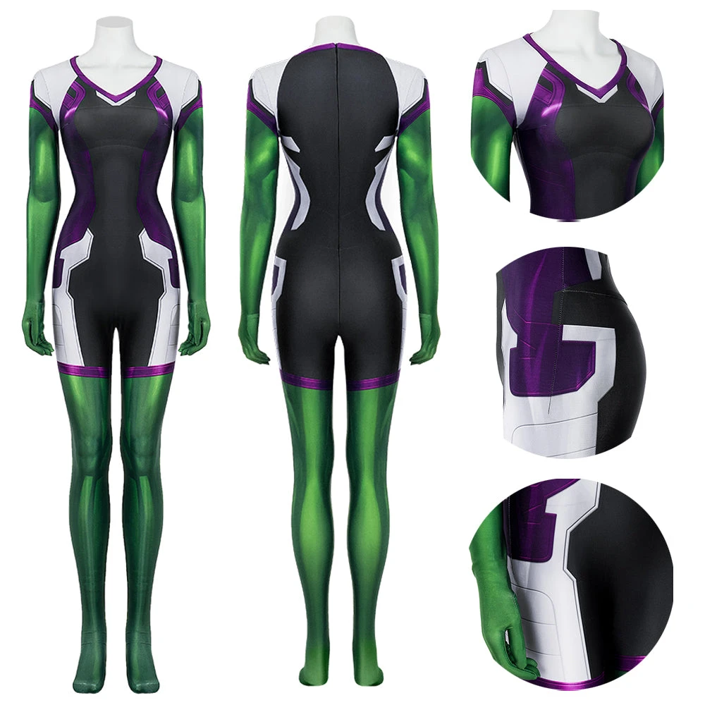 OneHeroSuits Female Hulk Cosplay Costumes She-Hulk Bodysuit 3 OneHeroSuits Female Hulk Cosplay Costumes She-Hulk Bodysuit