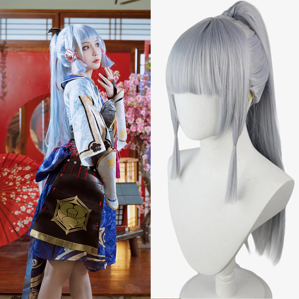 OneHeroSuits Costumes Genshin Impact Ayaka Kamisato Cosplay Wig 3 OneHeroSuits Costumes Genshin Impact Ayaka Kamisato Cosplay Wig