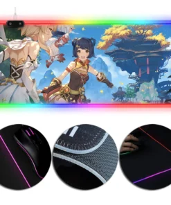 OneHeroSuits Genshin Impact Girls RGB Lighting Gaming Mouse Pad