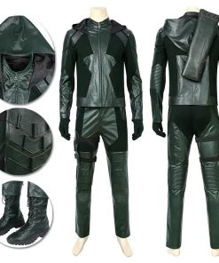 OneHeroSuits Green Arrow Season 8 Cosplay Costumes Oliver Queen Cosplay Suit