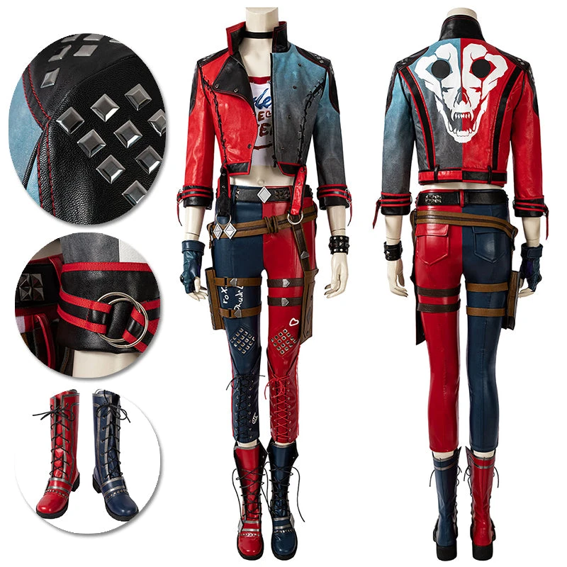OneHeroSuits Costumes Harley Quinn Cosplay Costume Kill The Justice League Harley Quinn Suit 3 OneHeroSuits Costumes Harley Quinn Cosplay Costume Kill The Justice League Harley Quinn Suit