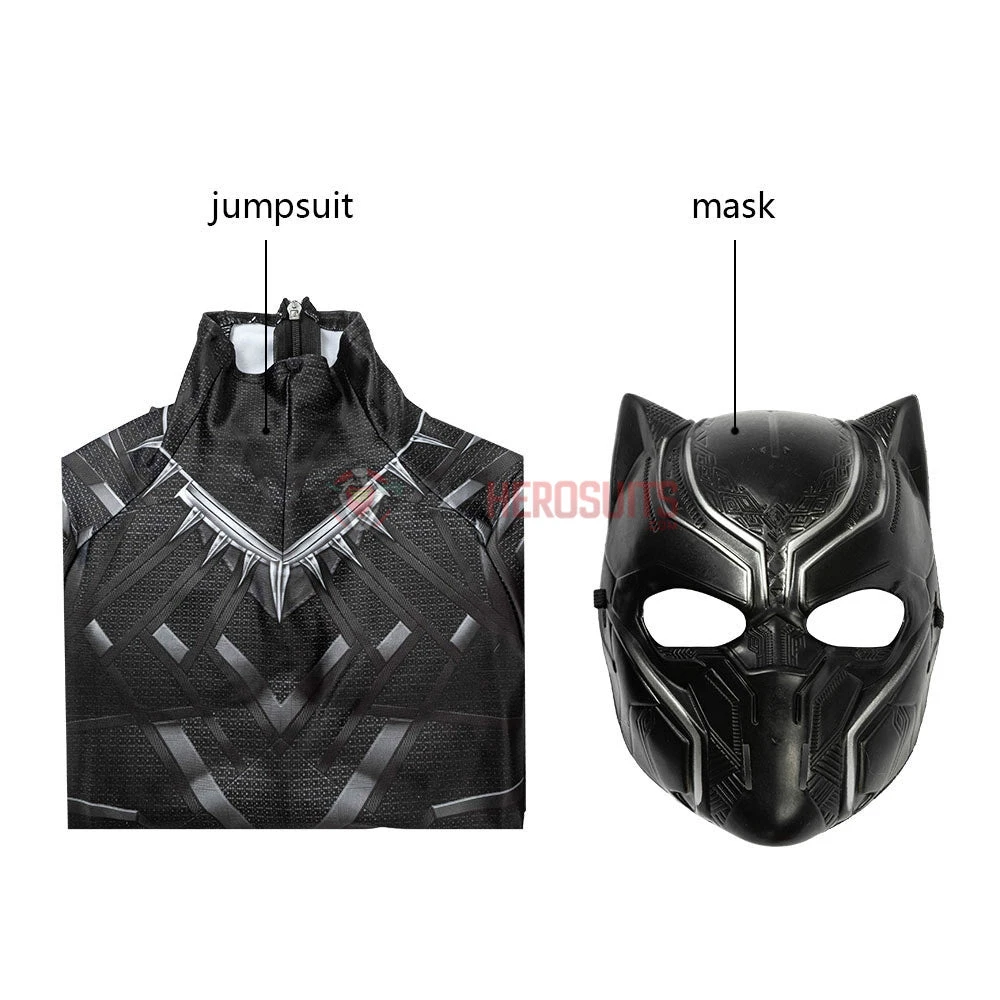 OneHeroSuits Gift For Boys Black Panther Cosplay Suit HQ Printed Costumes Expert-level Cosplay Bodysuit & Zentai 10 OneHeroSuits Gift For Boys Black Panther Cosplay Suit HQ Printed Costumes Expert-level Cosplay Bodysuit & Zentai