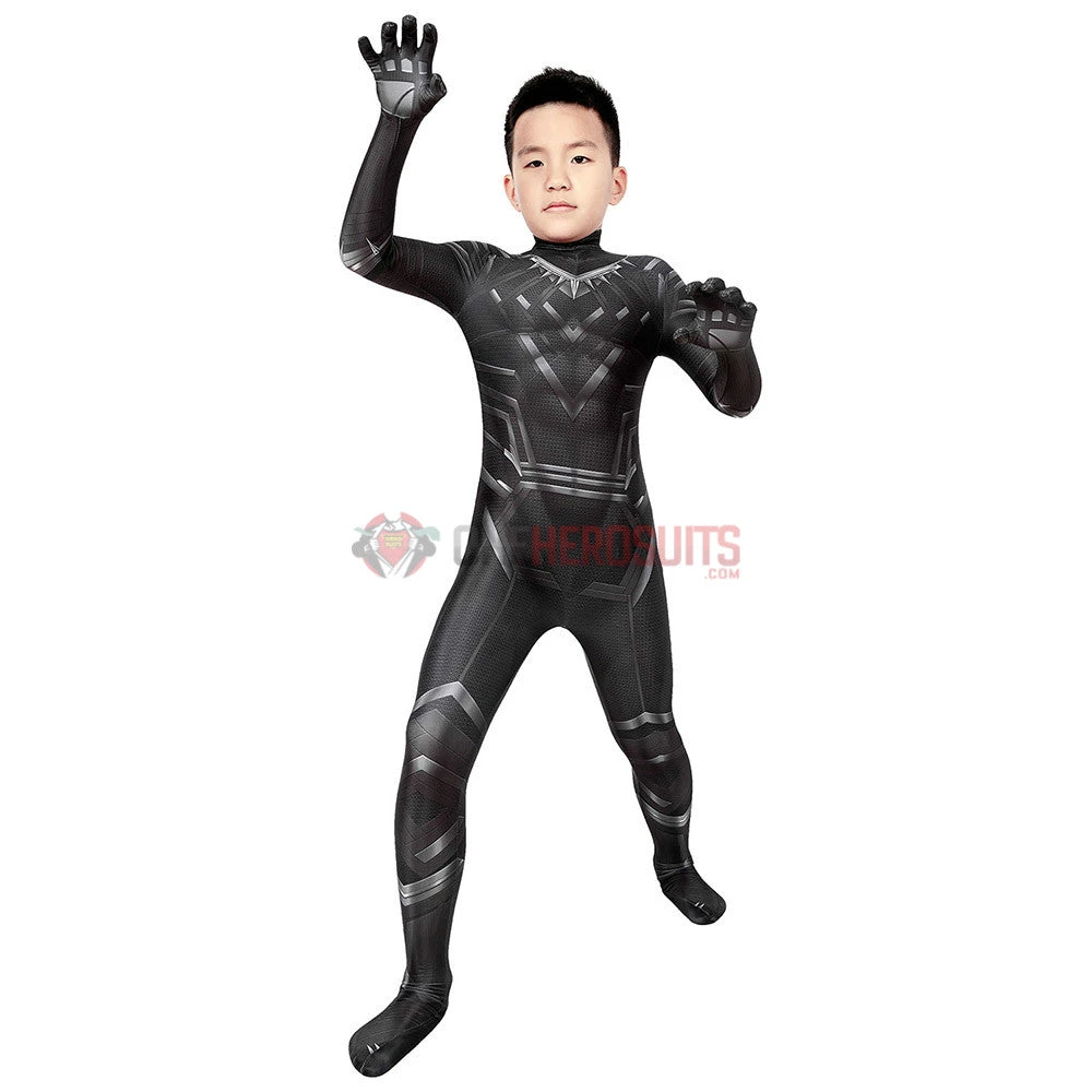 OneHeroSuits Gift For Boys Black Panther Cosplay Suit HQ Printed Costumes Expert-level Cosplay Bodysuit & Zentai 5 OneHeroSuits Gift For Boys Black Panther Cosplay Suit HQ Printed Costumes Expert-level Cosplay Bodysuit & Zentai