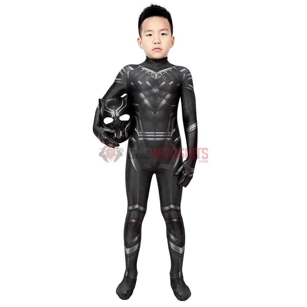 OneHeroSuits Gift For Boys Black Panther Cosplay Suit HQ Printed Costumes Expert-level Cosplay Bodysuit & Zentai 6 OneHeroSuits Gift For Boys Black Panther Cosplay Suit HQ Printed Costumes Expert-level Cosplay Bodysuit & Zentai