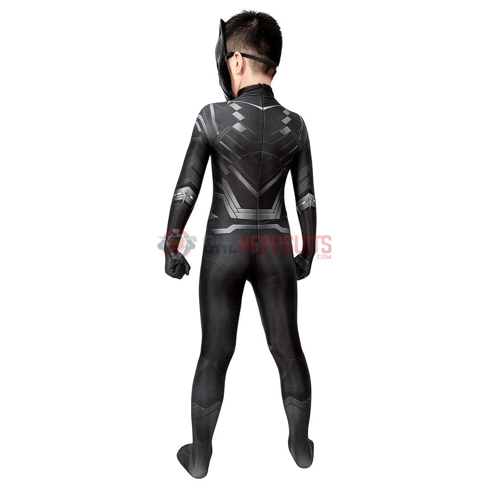 OneHeroSuits Gift For Boys Black Panther Cosplay Suit HQ Printed Costumes Expert-level Cosplay Bodysuit & Zentai 7 OneHeroSuits Gift For Boys Black Panther Cosplay Suit HQ Printed Costumes Expert-level Cosplay Bodysuit & Zentai