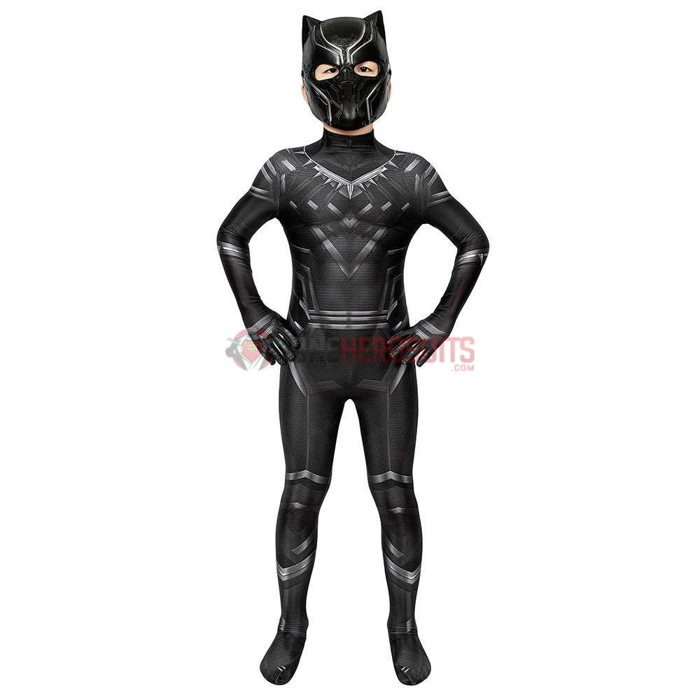OneHeroSuits Gift For Boys Black Panther Cosplay Suit HQ Printed Costumes Expert-level Cosplay Bodysuit & Zentai 9 OneHeroSuits Gift For Boys Black Panther Cosplay Suit HQ Printed Costumes Expert-level Cosplay Bodysuit & Zentai