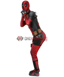 OneHeroSuits Deadpool Suit 3D Printed Spandex Deadpool Red Cosplay Costume Expert-level Cosplay Bodysuit & Zentai