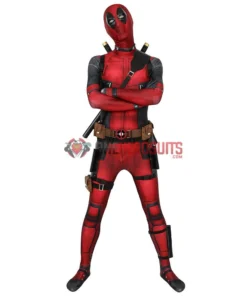 OneHeroSuits Deadpool Suit 3D Printed Spandex Deadpool Red Cosplay Costume Expert-level Cosplay Bodysuit & Zentai