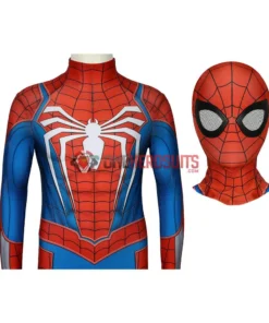 OneHeroSuits Kids Spider-man PS4 Advanced Suit Spiderman Children Cosplay Jumpsuit