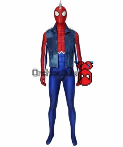 OneHeroSuits Spider-Punk Cosplay Suit Punk Spider-man Cosplay Costume Ver.2