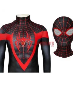 OneHeroSuits Kids Spider-man Miles Morales PS5 Cosplay Suit Children Halloween Cosplay Jumpsuit