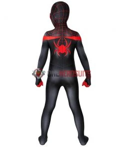 OneHeroSuits Kids Spider-man Miles Morales PS5 Cosplay Suit Children Halloween Cosplay Jumpsuit