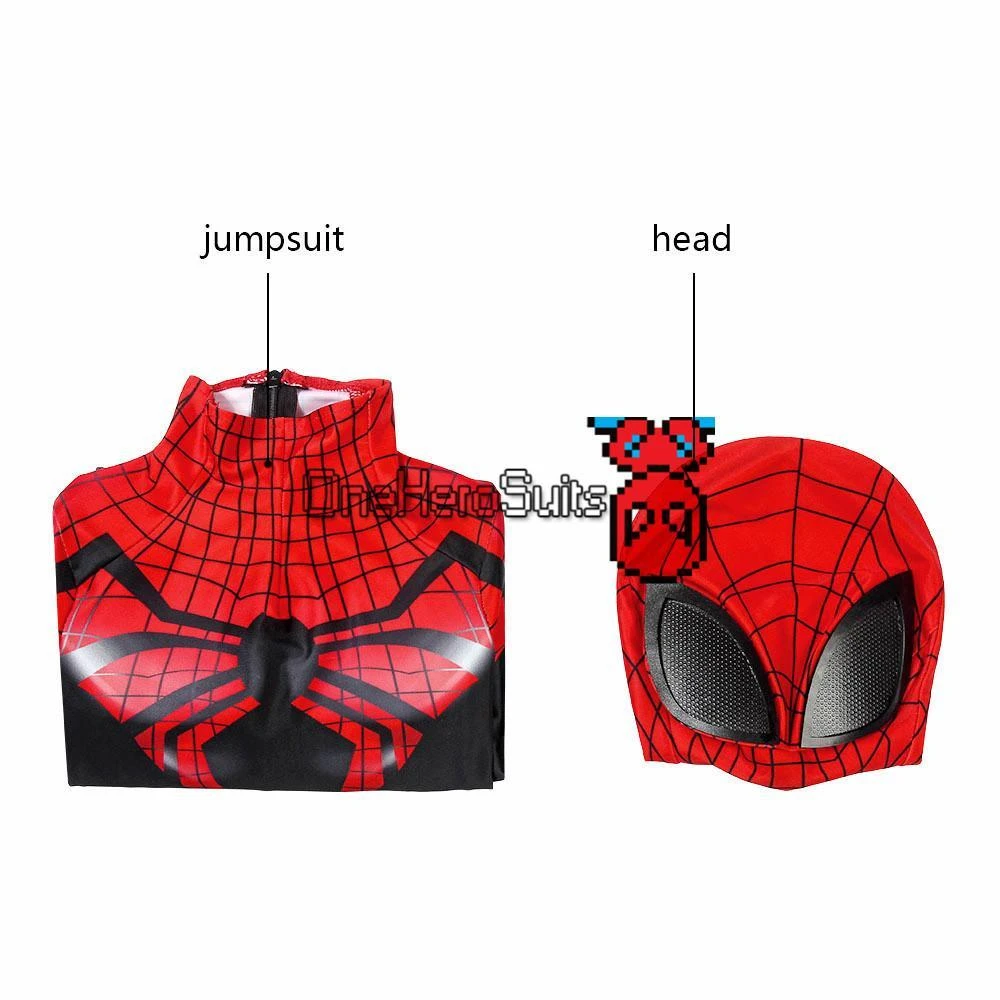 OneHeroSuits Zentai/Jumpsuit Christmas Gifts For Kids Superior Spider-man Cosplay Costume Children Spandex Costume 15 OneHeroSuits Zentai/Jumpsuit Christmas Gifts For Kids Superior Spider-man Cosplay Costume Children Spandex Costume