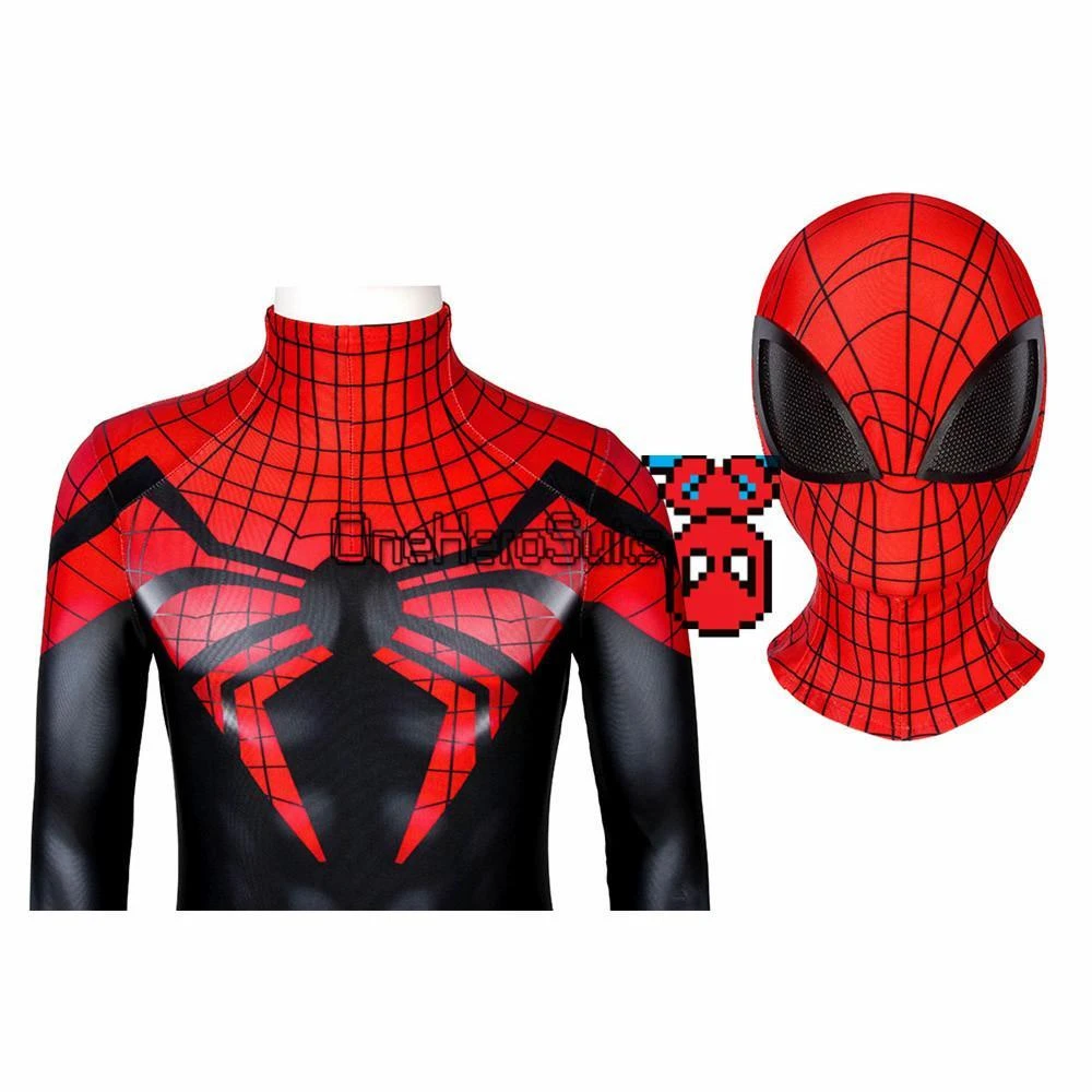 OneHeroSuits Zentai/Jumpsuit Christmas Gifts For Kids Superior Spider-man Cosplay Costume Children Spandex Costume 11 OneHeroSuits Zentai/Jumpsuit Christmas Gifts For Kids Superior Spider-man Cosplay Costume Children Spandex Costume