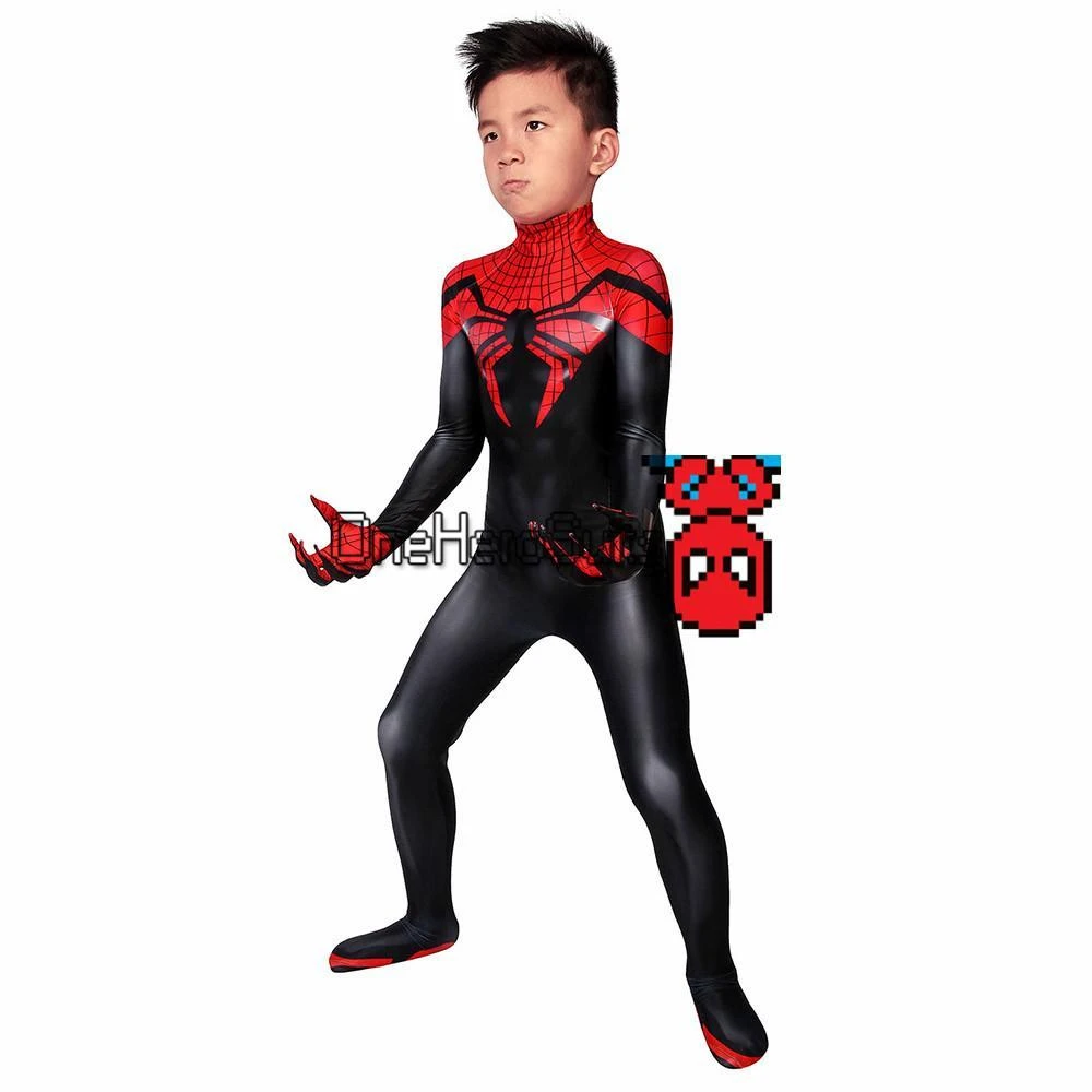 OneHeroSuits Zentai/Jumpsuit Christmas Gifts For Kids Superior Spider-man Cosplay Costume Children Spandex Costume 8 OneHeroSuits Zentai/Jumpsuit Christmas Gifts For Kids Superior Spider-man Cosplay Costume Children Spandex Costume