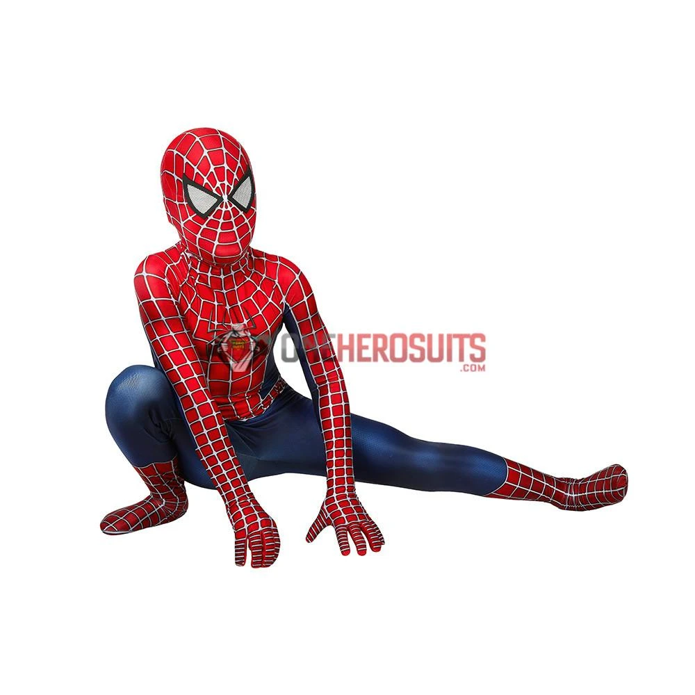 OneHeroSuits Kids Spider-man Cosplay Suit Classic Tobey Maguire Printed Edition Zentai/Jumpsuit 6 OneHeroSuits Kids Spider-man Cosplay Suit Classic Tobey Maguire Printed Edition Zentai/Jumpsuit