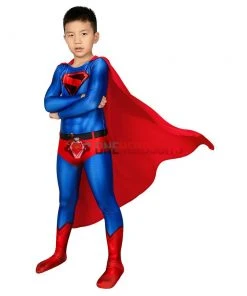 OneHeroSuits Expert-level Cosplay Bodysuit & Zentai Kids SuperMan Cosplay Suit Children Halloween Costume