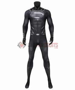 OneHeroSuits SuperMan Clark Kent Black Cosplay Costumes Justice League Cosplay Suit