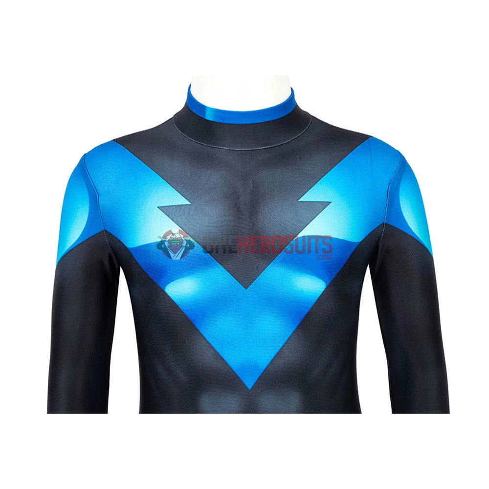 OneHeroSuits Expert-level Cosplay Bodysuit & Zentai Kids Nightwing Cosplay Suit Creative Gifts For Children 16 OneHeroSuits Expert-level Cosplay Bodysuit & Zentai Kids Nightwing Cosplay Suit Creative Gifts For Children