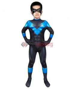 OneHeroSuits Expert-level Cosplay Bodysuit & Zentai Kids Nightwing Cosplay Suit Creative Gifts For Children 19 OneHeroSuits Expert-level Cosplay Bodysuit & Zentai Kids Nightwing Cosplay Suit Creative Gifts For Children