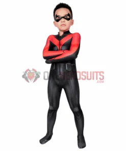 OneHeroSuits Gifts For Kids Nightwing Cosplay Suit Children Teen Titans Cosplay Red Bodysuit Kids Cosplay