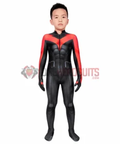 OneHeroSuits Gifts For Kids Nightwing Cosplay Suit Children Teen Titans Cosplay Red Bodysuit Kids Cosplay