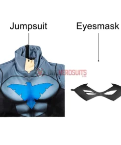 OneHeroSuits Kids Nightwing Cosplay Suit Comic Edition Creative Gifts For Children Expert-level Cosplay Bodysuit & Zentai 24 OneHeroSuits Kids Nightwing Cosplay Suit Comic Edition Creative Gifts For Children Expert-level Cosplay Bodysuit & Zentai