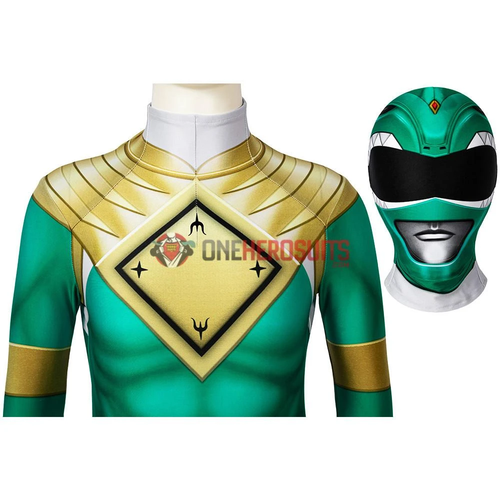 OneHeroSuits Kids Green Power Ranger Cosplay Suit Expert-level Cosplay Bodysuit & Zentai 13 OneHeroSuits Kids Green Power Ranger Cosplay Suit Expert-level Cosplay Bodysuit & Zentai