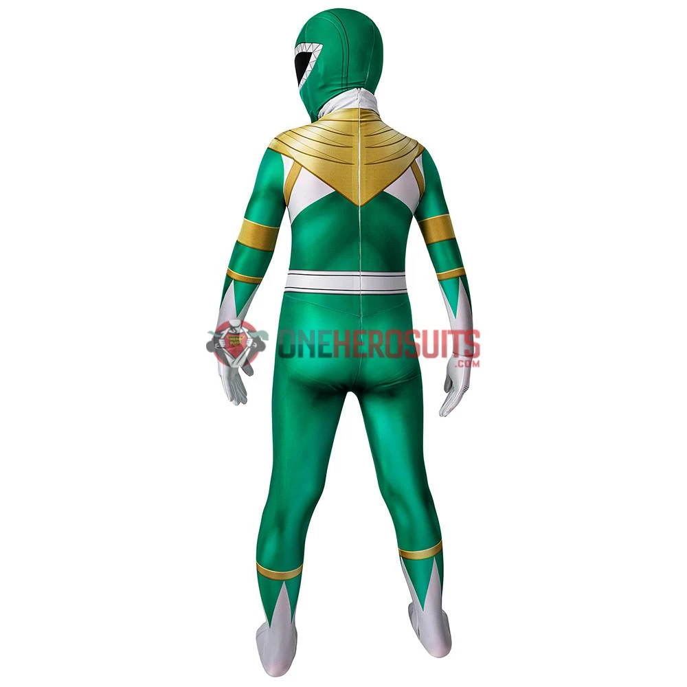 OneHeroSuits Kids Green Power Ranger Cosplay Suit Expert-level Cosplay Bodysuit & Zentai 16 OneHeroSuits Kids Green Power Ranger Cosplay Suit Expert-level Cosplay Bodysuit & Zentai