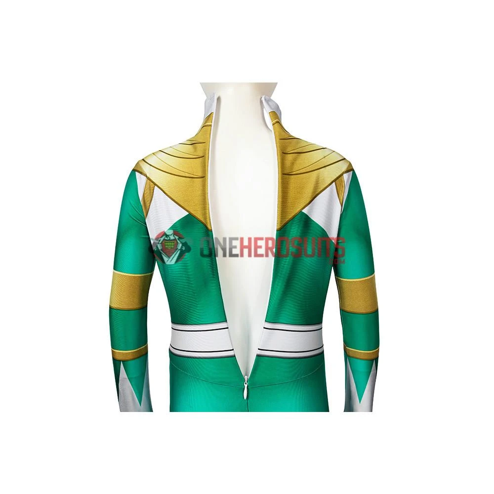 OneHeroSuits Kids Green Power Ranger Cosplay Suit Expert-level Cosplay Bodysuit & Zentai 11 OneHeroSuits Kids Green Power Ranger Cosplay Suit Expert-level Cosplay Bodysuit & Zentai