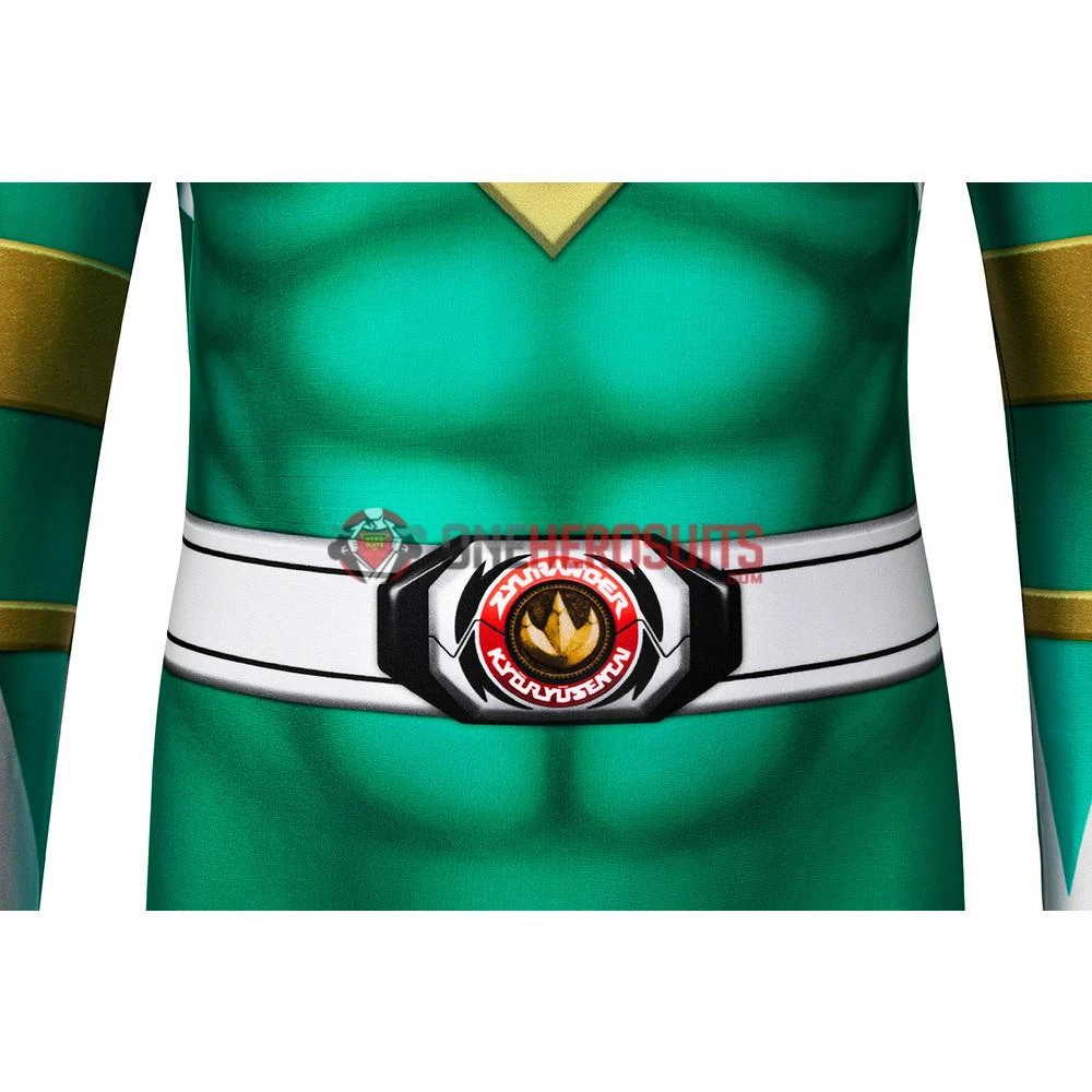 OneHeroSuits Kids Green Power Ranger Cosplay Suit Expert-level Cosplay Bodysuit & Zentai 12 OneHeroSuits Kids Green Power Ranger Cosplay Suit Expert-level Cosplay Bodysuit & Zentai