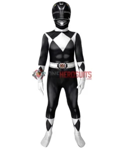 OneHeroSuits Expert-level Cosplay Bodysuit & Zentai Kids Black Power Ranger Cosplay Suit Christmas Gifts For Children