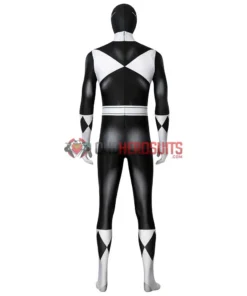 OneHeroSuits Black Power Rangers Suit Power Ranger Black Spandex Cosplay Costume